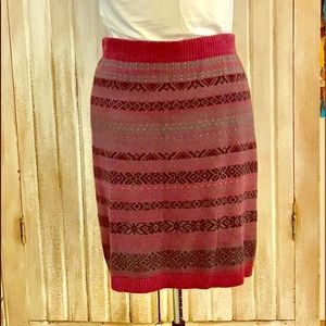 J Jill Traditional Swedish knit look short skirt